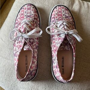 Isaac Mizrahi Pink & Purple Butterflies Canvas Sneakers